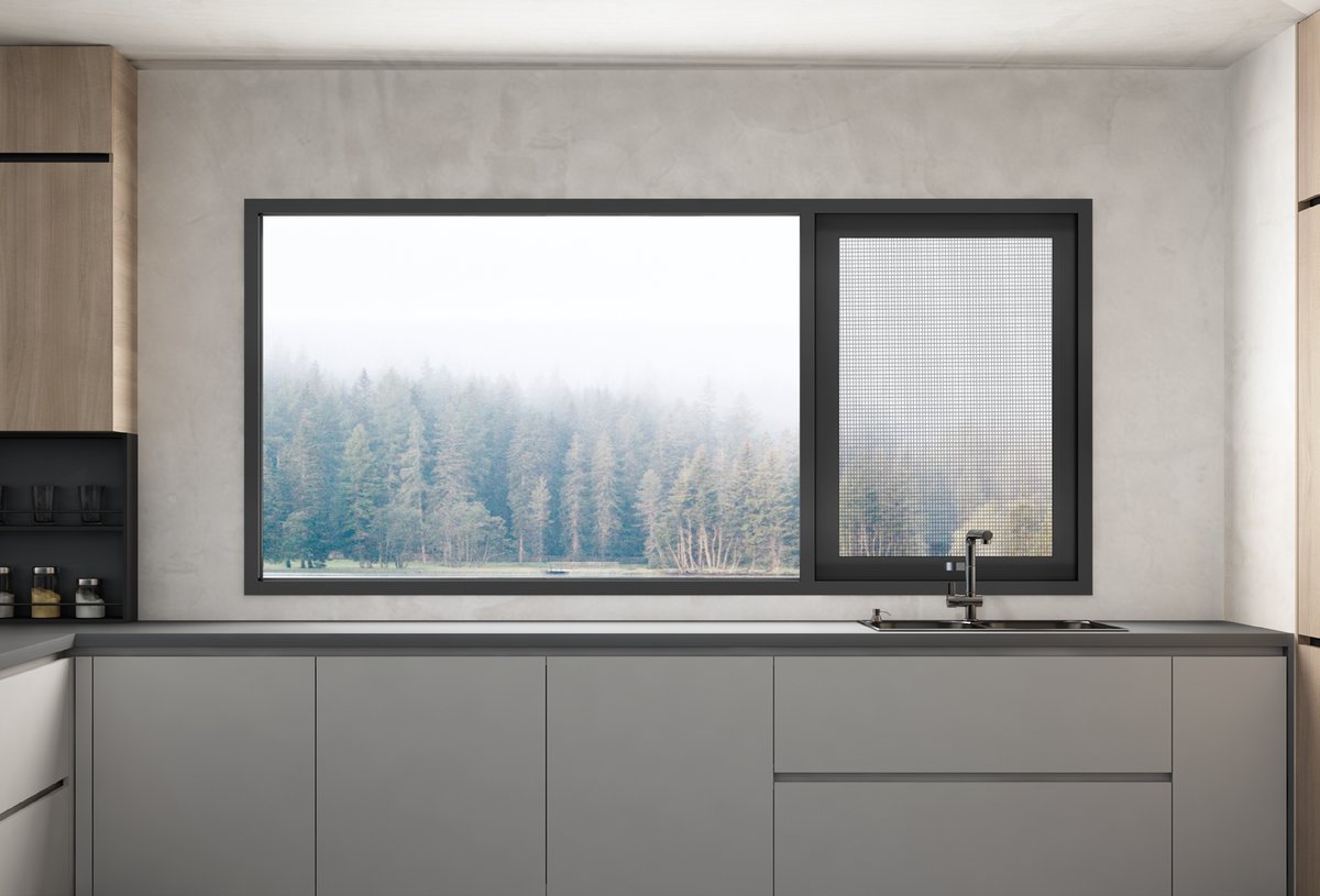 Glass Wall system in modern home